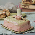 Butterdose mit Rose