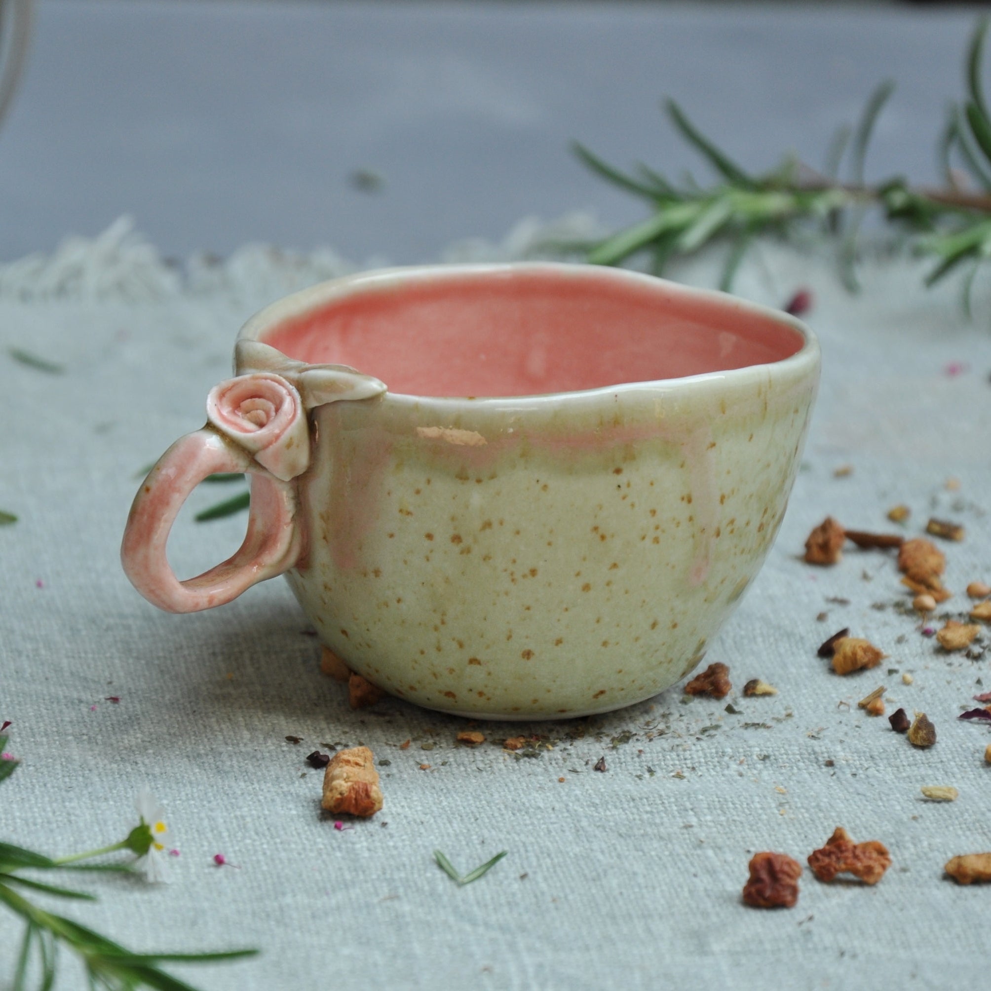 Tasse Kreis mit Rose S