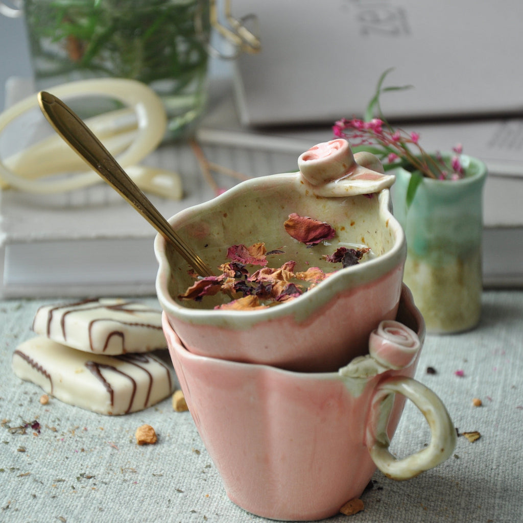 Tasse Blume mit Rose S