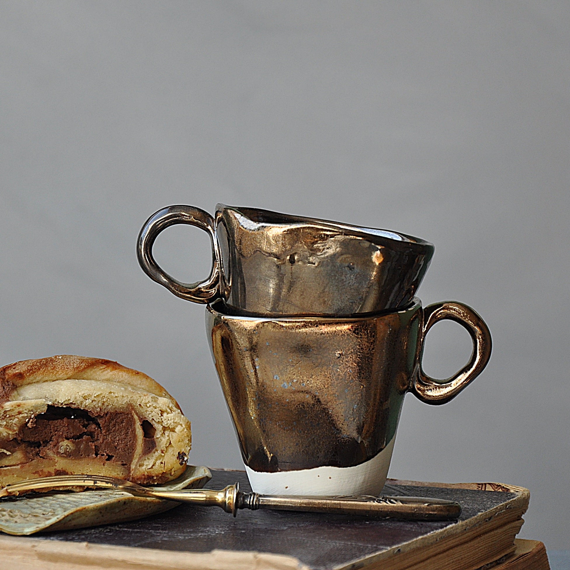 Tasse Espresso Mit Milch