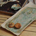 Strudelform Natur Steingut
