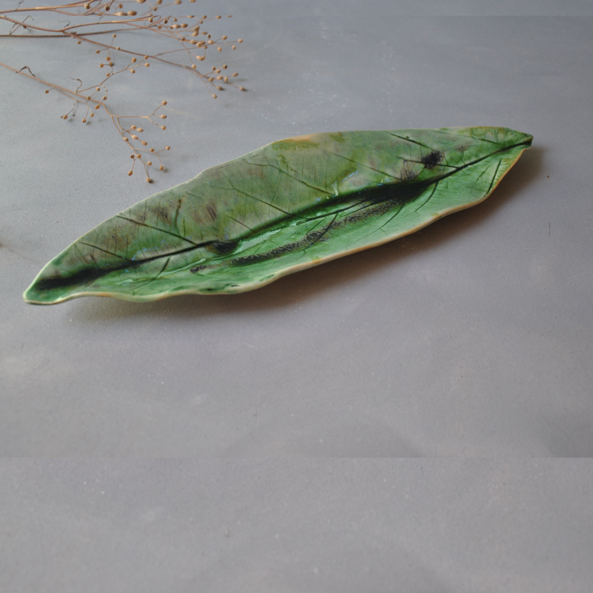 Dekorative Schale – Blatt klassisch XL