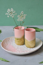 Vase Glas Zylinder Melange