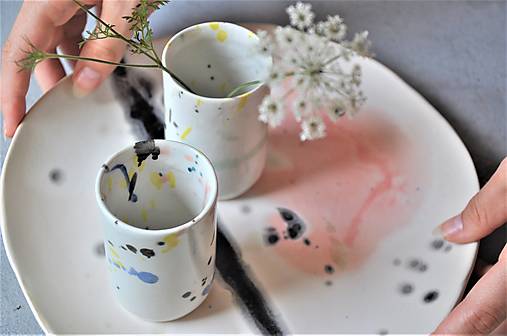 Vase Glas Zylinder Feuerwerk