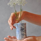 Vase Glas Zylinder Natur