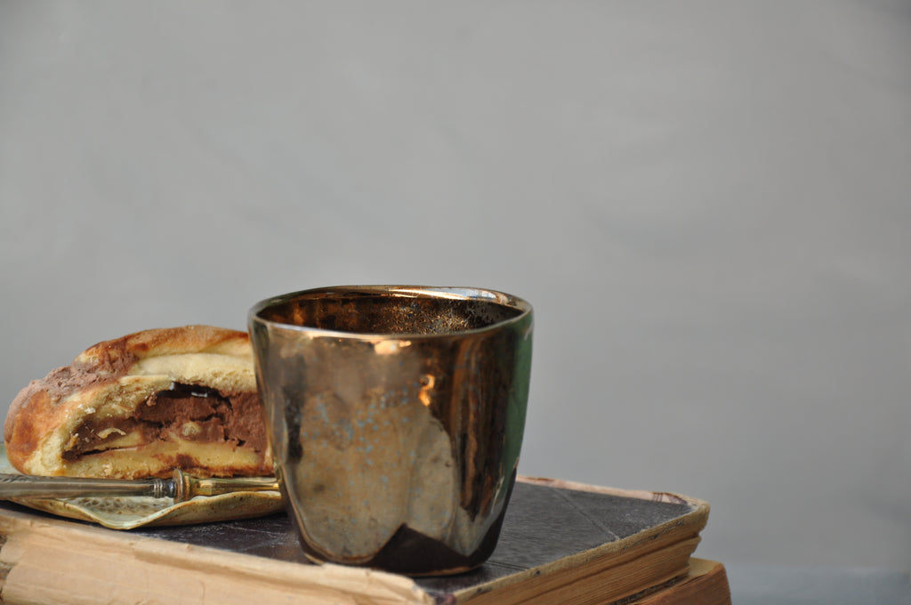 Tasse Becher L Metall