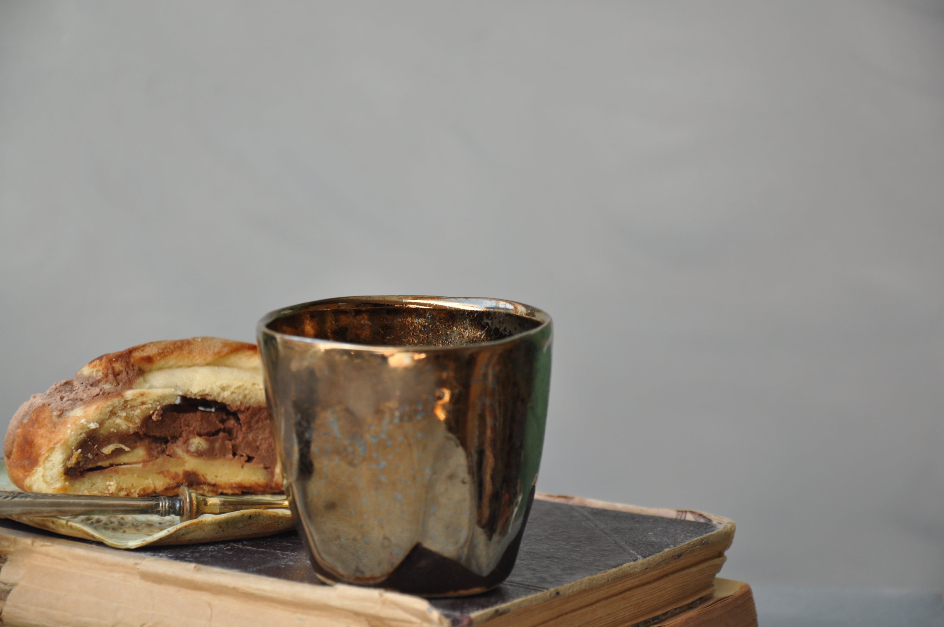 Tasse Becher L Metall