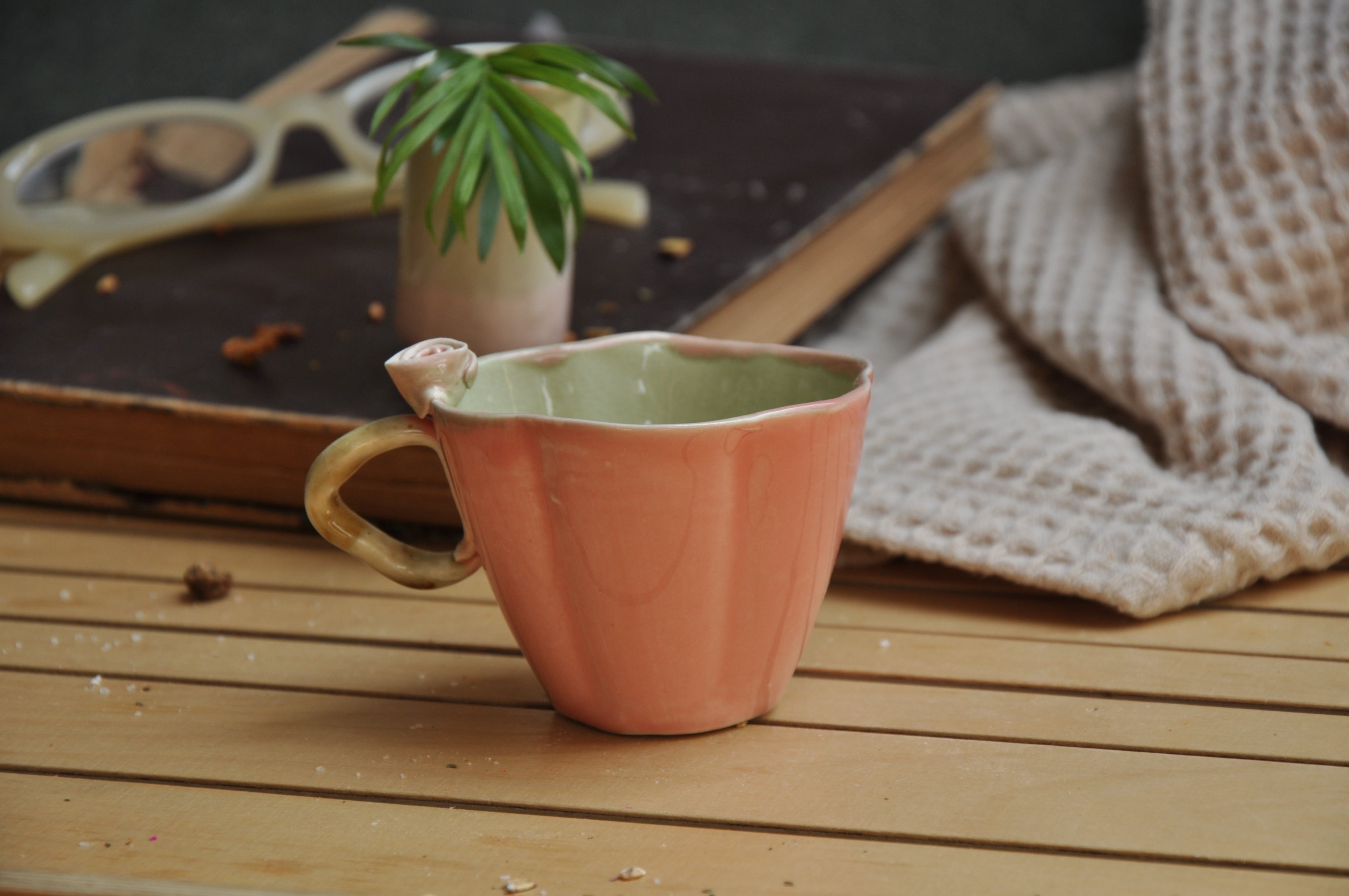 Tasse Blume mit Rose S