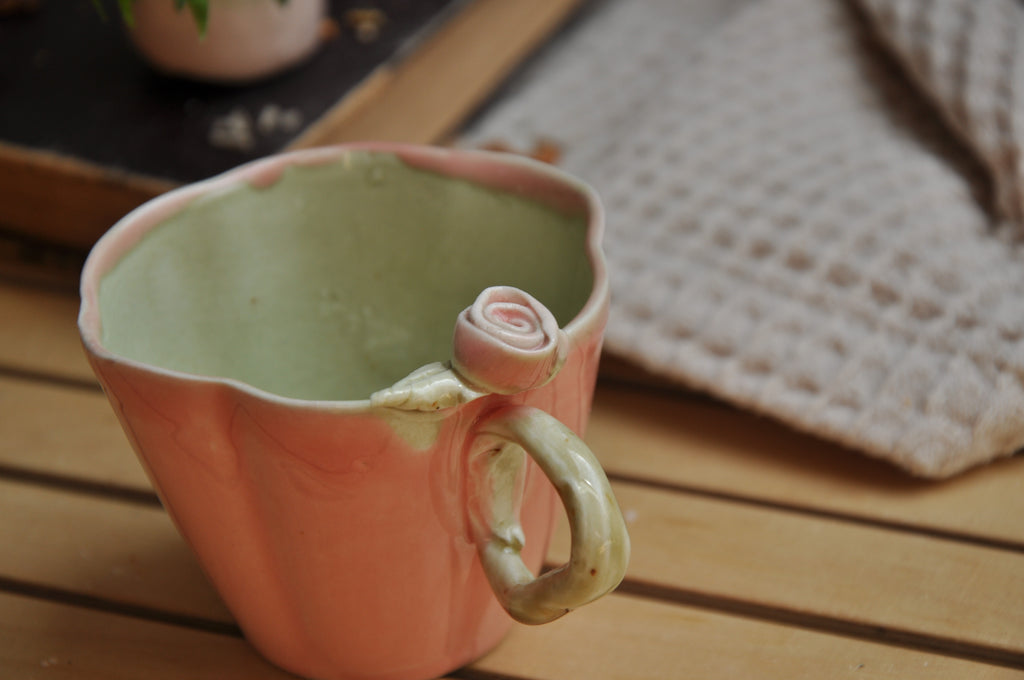 Tasse Blume mit Rose S
