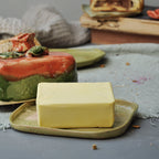Butterdose mit Rose