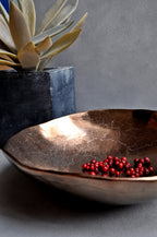 Dekorative Müslischale Salatschale Metallglanz XXXL 27 cm