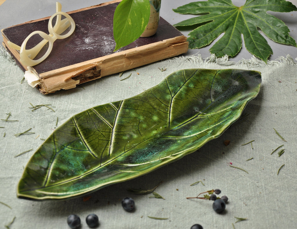 Decorative bowl - classic leaf XL