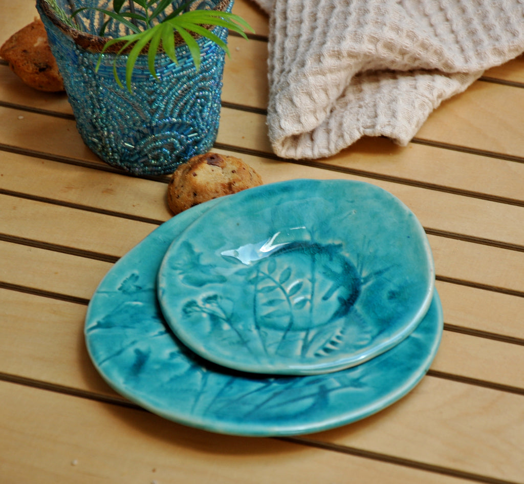 Untertasse rund Natur M