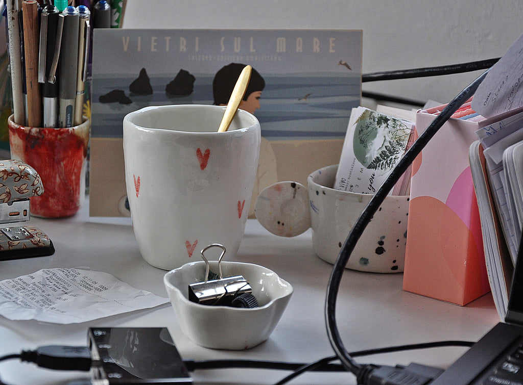 Tasse L mit Herzen