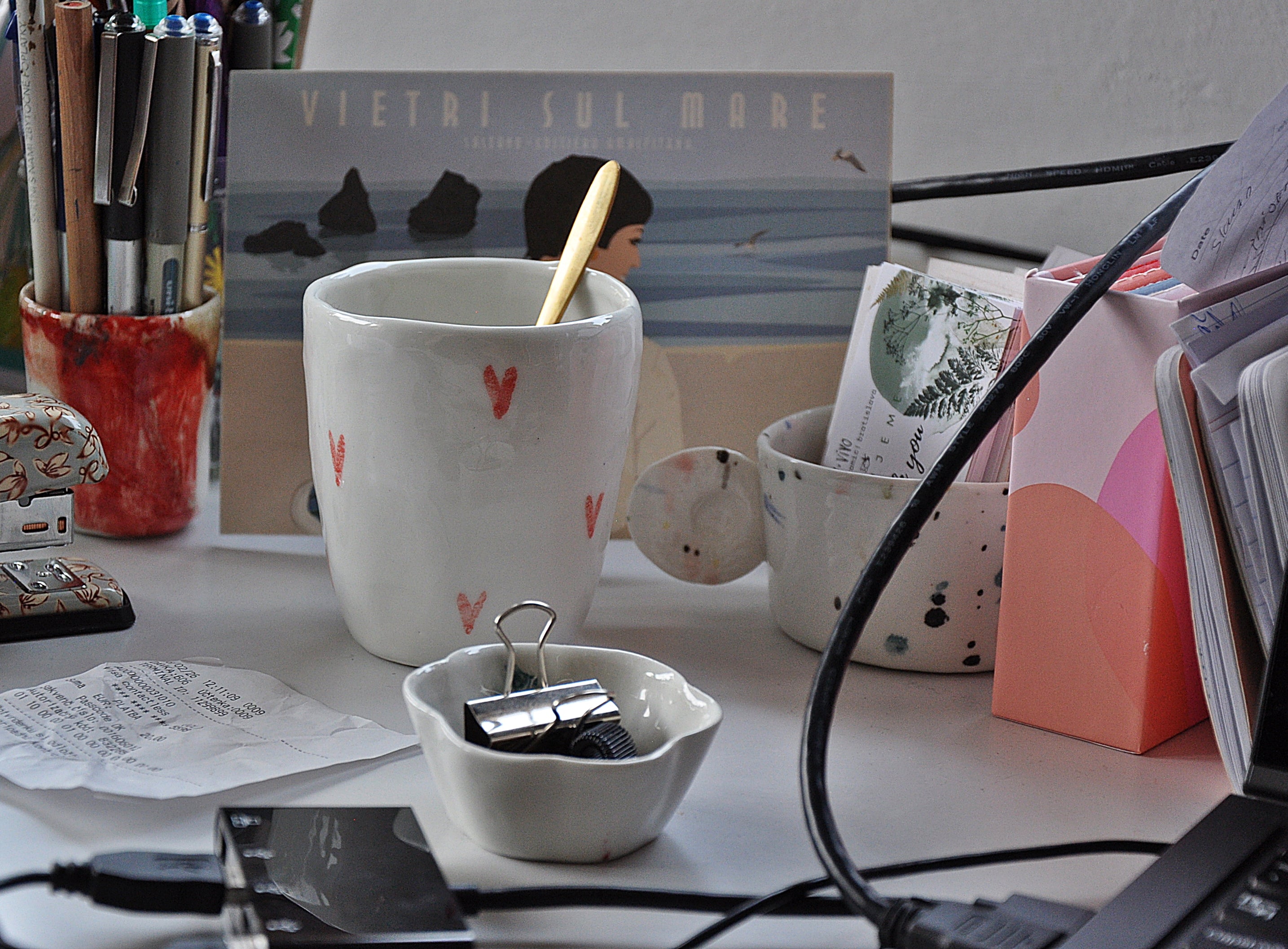 Tasse L mit Herzen