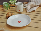 Plate with heart S