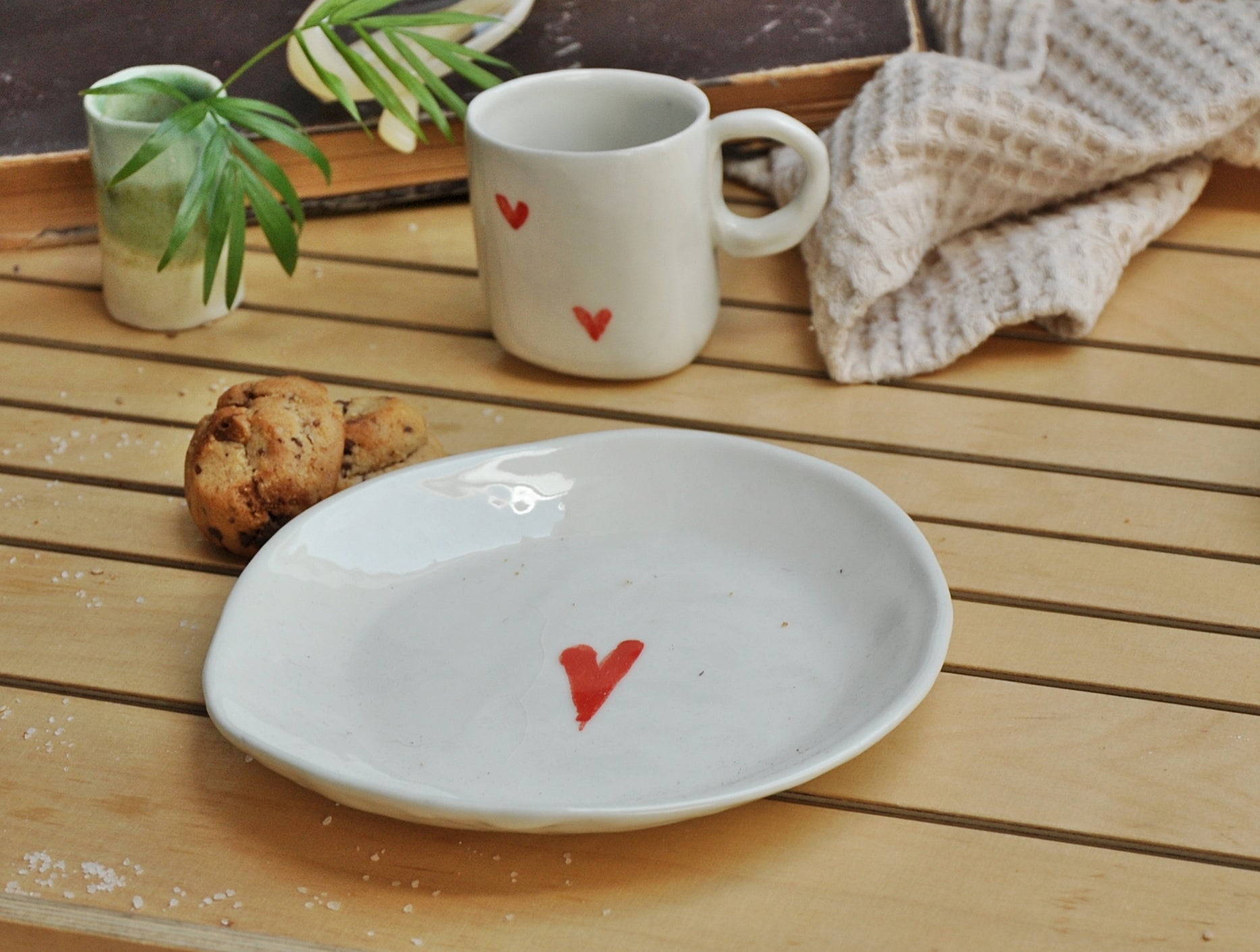 Plate with heart S