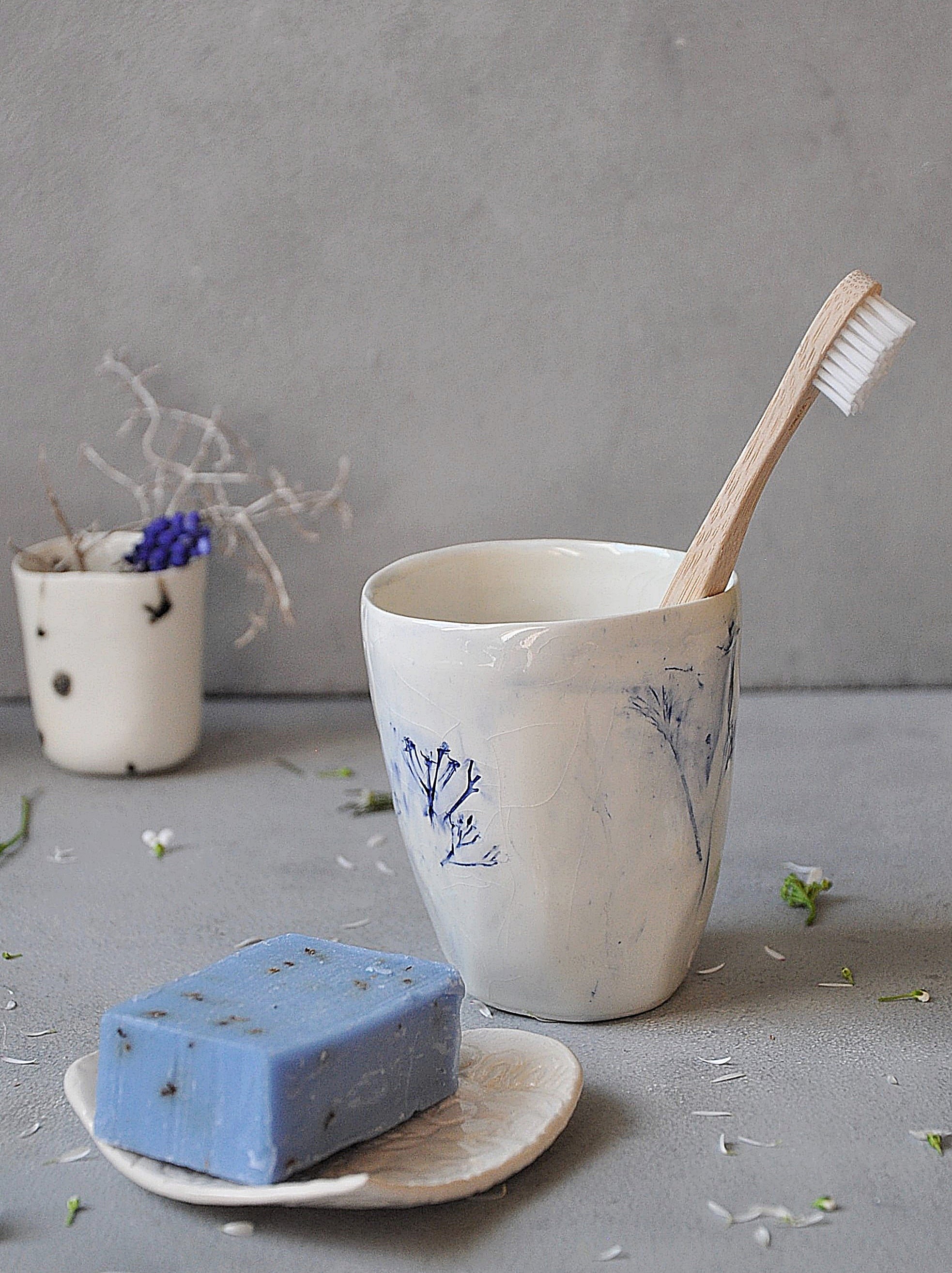 Tasse Glas L Natur
