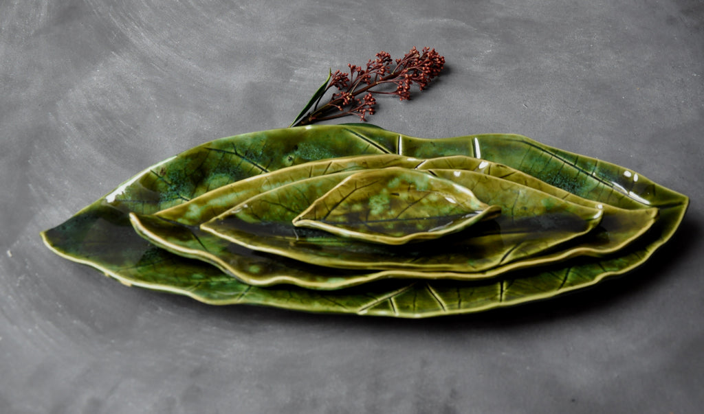Dekorative Schale – Blatt klassisch XL