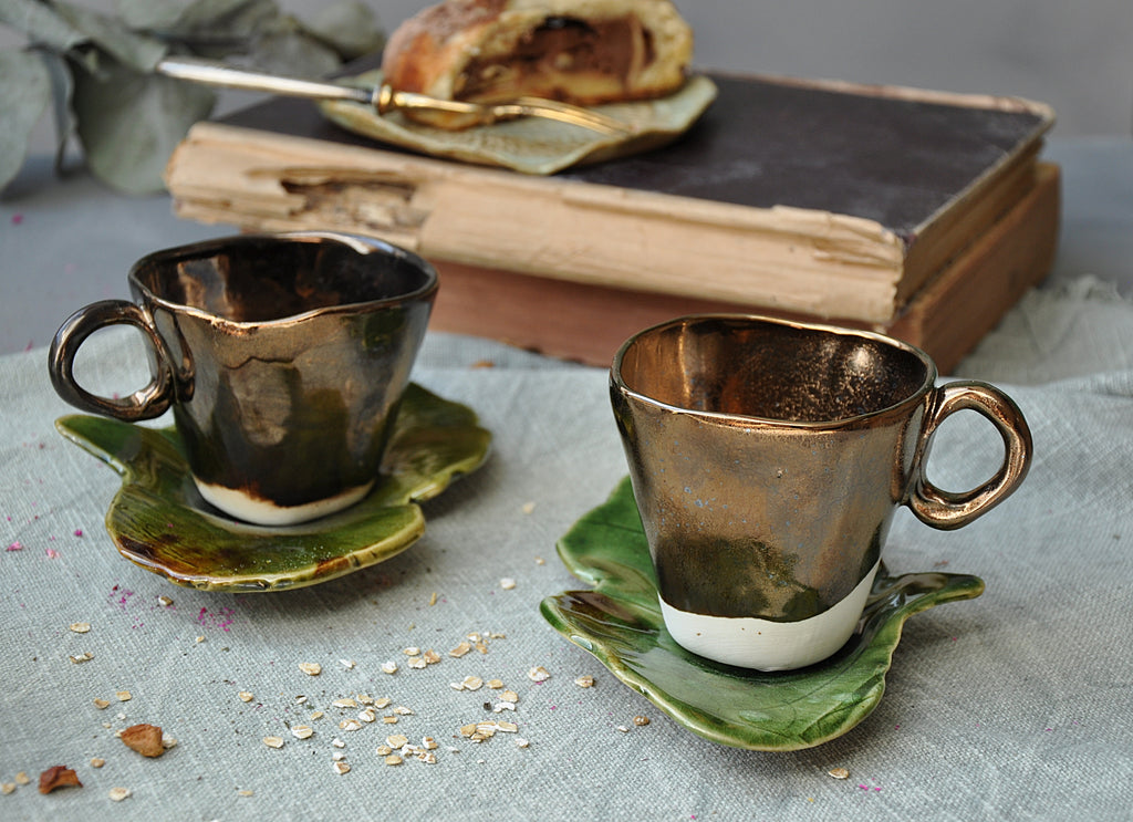Tasse Espresso Mit Milch